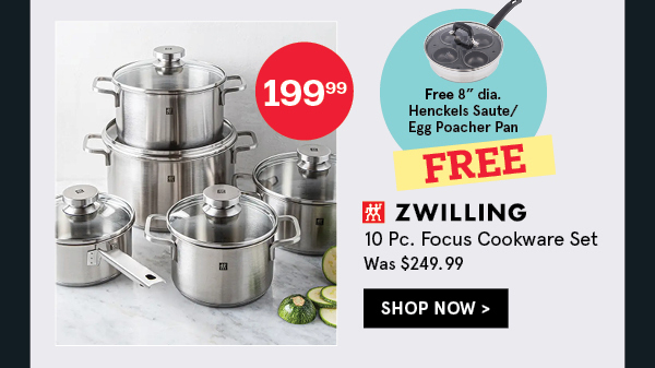 Zwilling Focus Cookware Combo - Set of 10