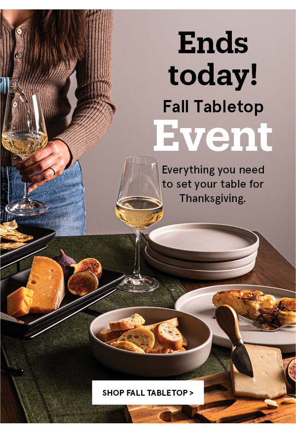 Last day for Fall Tabletop