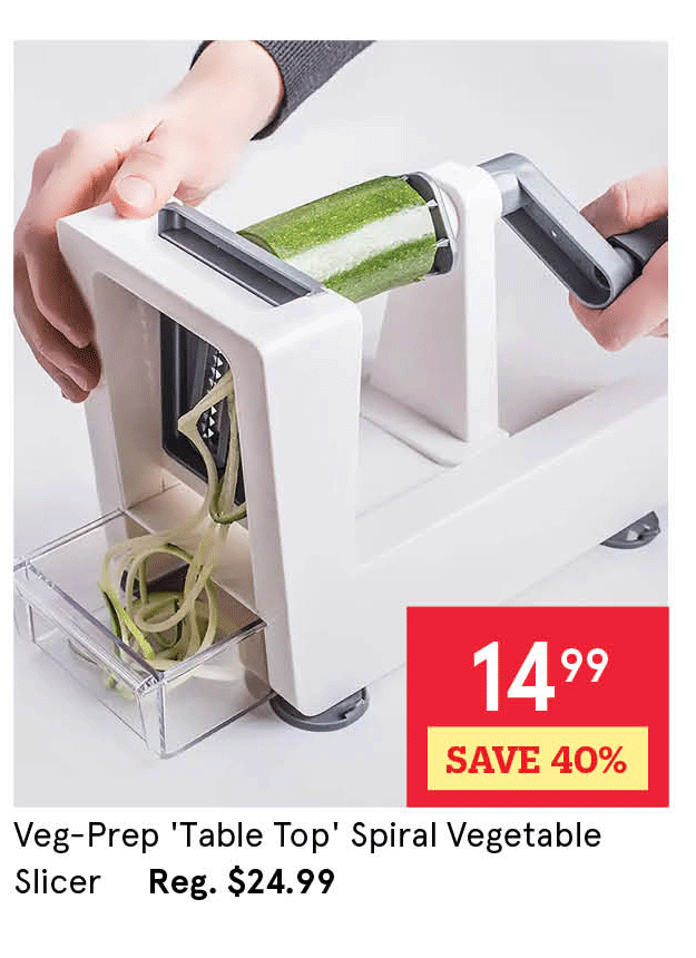 Veg-Prep 'Table Top' Spiral Vegetable Slicer