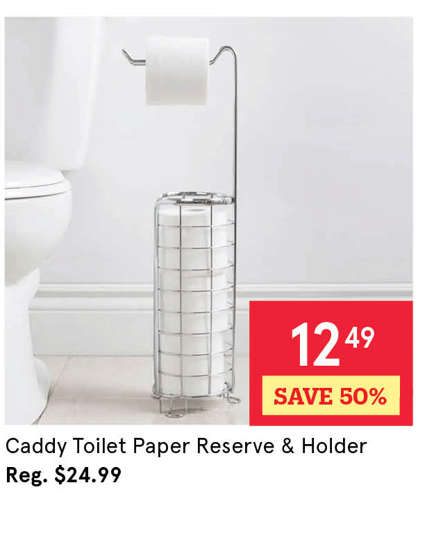 Caddy Toilet Paper Reserve & Holder