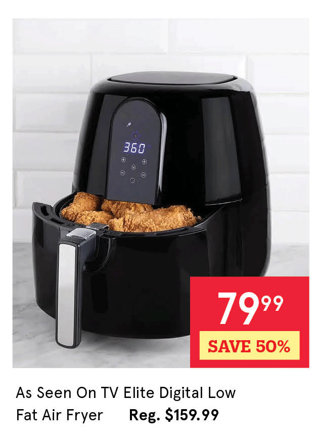 As Seen On TV Elite Digital Low Fat Air Fryer