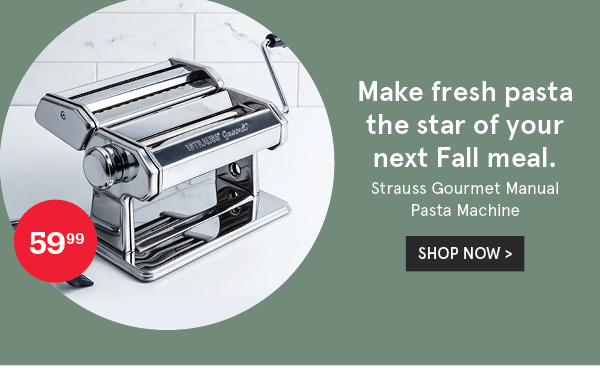 Strauss Gourmet 'Jumbo' Manual Pasta Machine