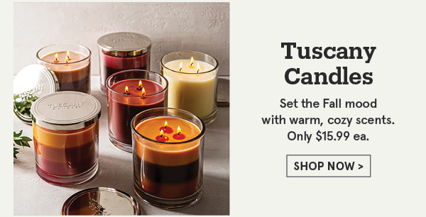 Tuscany 3-Wick Jar Candles