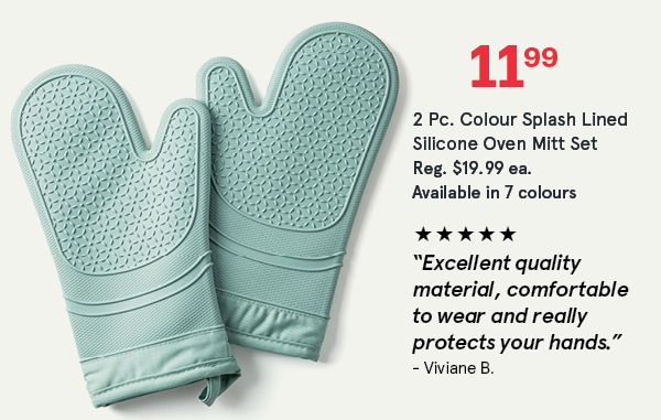 Colour Splash Oven Mitts