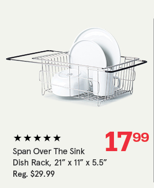 Span Over The Sink Dish Rack