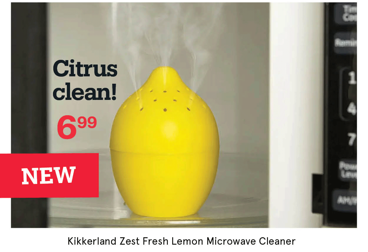 Kikkerland Zest Fresh Lemon Microwave Cleaner