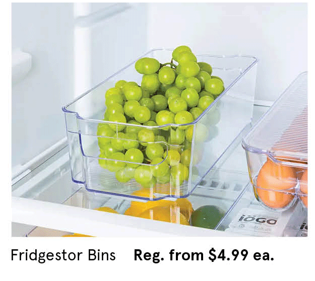 KSP Fridge Stor 'Small' Shallow Bin (Clear)