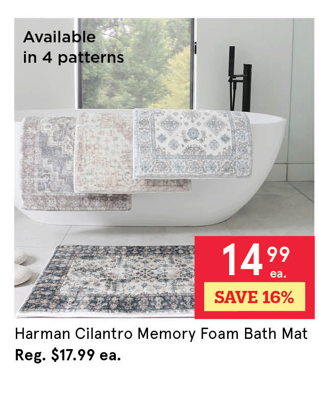 Harman Cilantro Memory Foam Bath Mat     