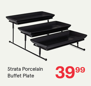 Strata '3-Tier' Porcelain Buffet Plate Rect