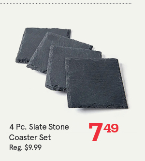 Slate Stone Coaster - Set of 4