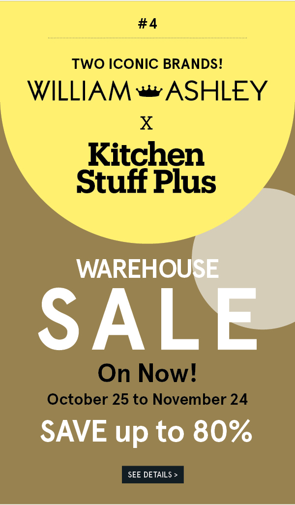 Warehouse Sale on now