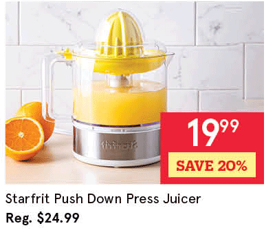 Starfrit Push Down Press Juicer 