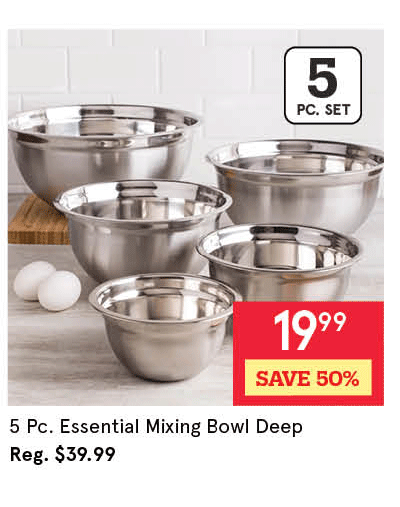 Essential Mixing Bowl Deep - Set of 5