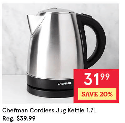 Chefman Cordless Jug Kettle 1.7L 