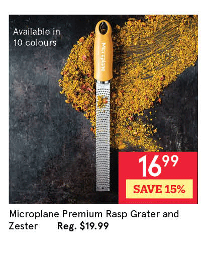 Microplane Premium Rasp Grater and Zester 