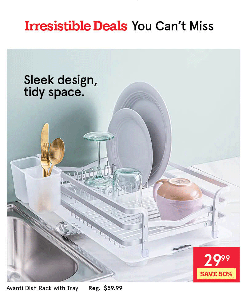 Avanti Dish Rack with Tray 