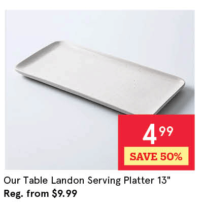 Our Table Landon Serving Platter 13"