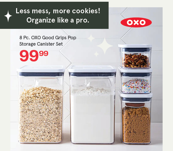 OXO Good Grips Pop 2.0 Storage Canister Baking Combo - Set of 8