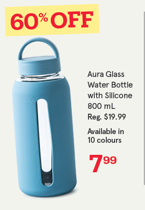 Aura Glass Water Bottles