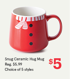 Christmas Snug 'Sweater & Scarf' Ceramic Hug Mug