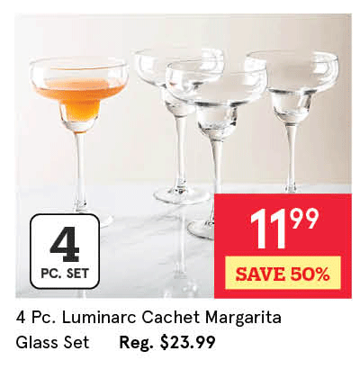 Luminarc Cachet Margarita Glass - Set of 4