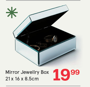 Mirror 'Sparkle Mirror' Jewellery Box