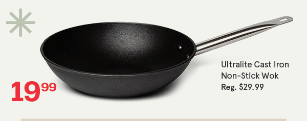 Ultralite Cast Iron Non-Stick Wok