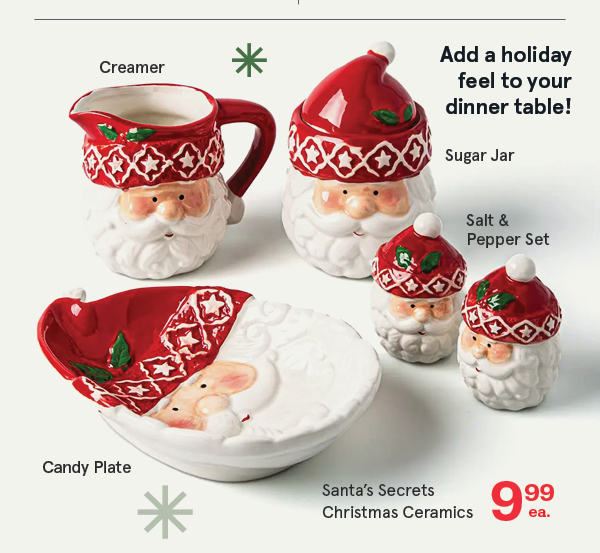 Santa's Secrets Christmas Santa Dolomite Sugar Jar