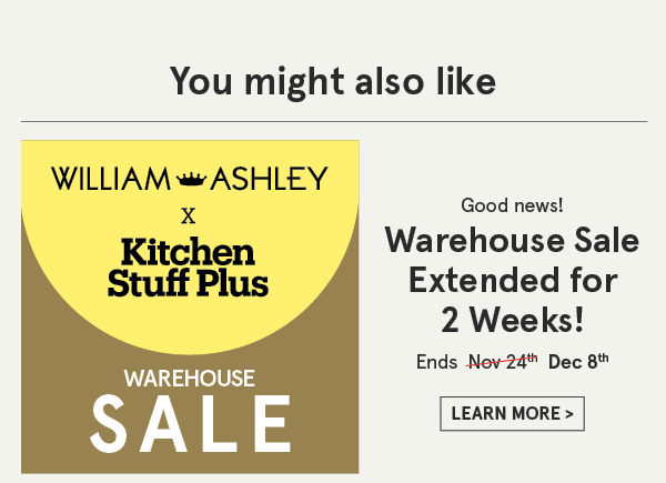 Warehouse sale extended!