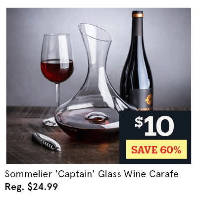 KSP Sommelier 'Captain' Glass Wine Carafe