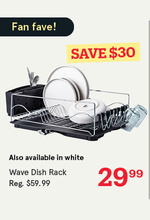 Wave Dish Rack with Tray