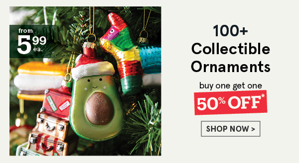 Ornaments buy one get one 50% off