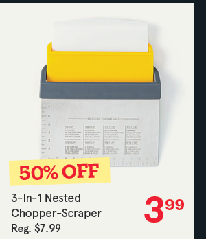 3-In-1 Nested Chopper-Scraper