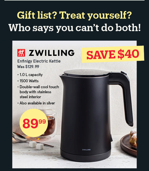 Zwilling Enfinigy Electric Kettle 1L