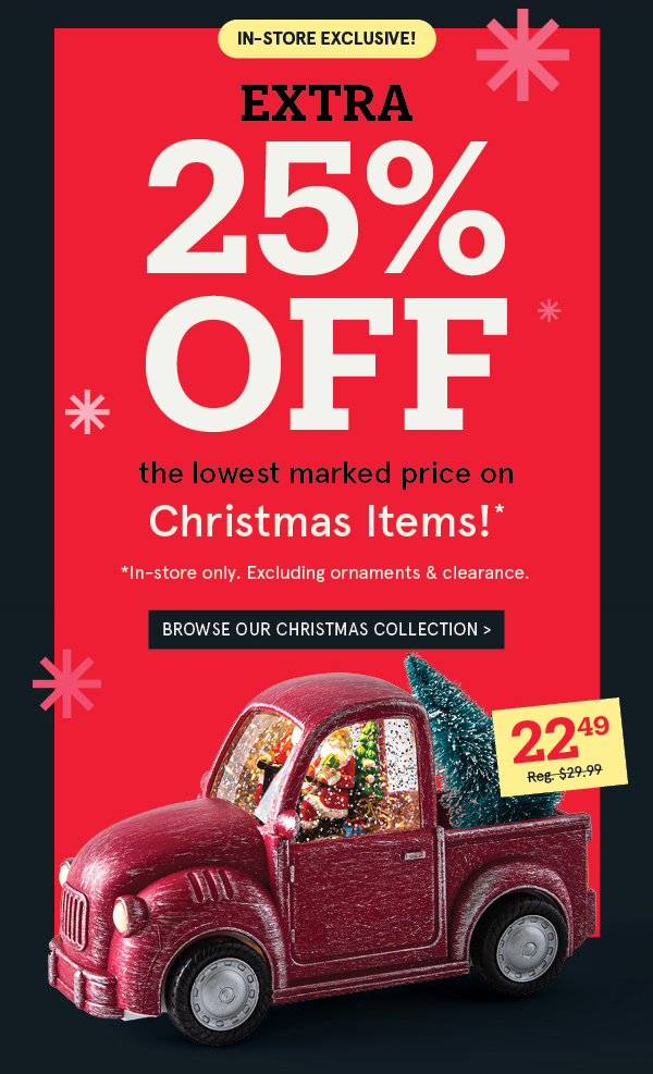 Chirstmas 25% Off*