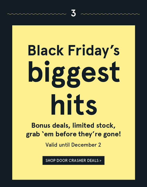 Black Friday 4-day deals