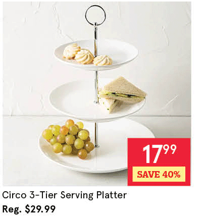 Circo 3-Tier Serving Platter 