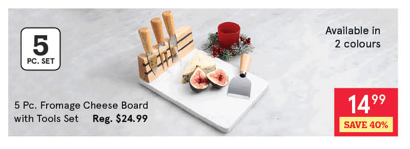 Fromage Cheese Board with Tools - Set of 5