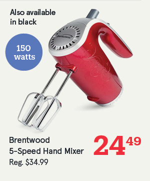 Brentwood Lightweight 5-Speed Hand Mixer