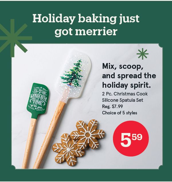 Christmas Cook 'Tree' Silicone Spatula