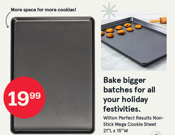 Wilton Perfect Results Non-Stick Mega Cookie Sheet