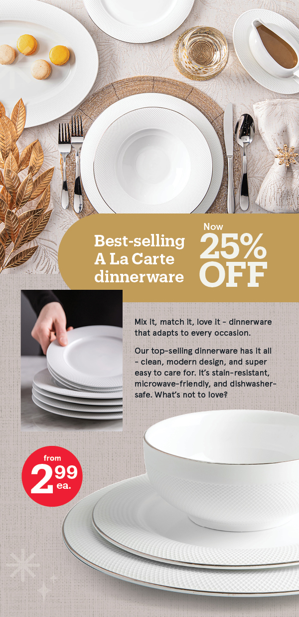 A La Carte 25% Off