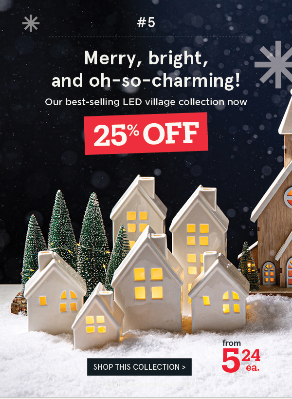 Christmas Village Ceramic LED House 25% Off