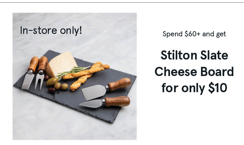 Stilton Slate Cheese Board with Knives - Set of 5