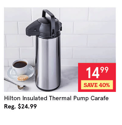 Hilton Insulated Thermal Pump Carafe 