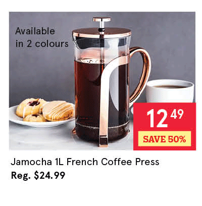 Jamocha 1L French Coffee Press 