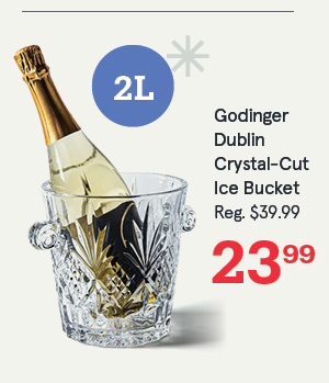 Godinger Dublin Crystal-Cut Ice Bucket