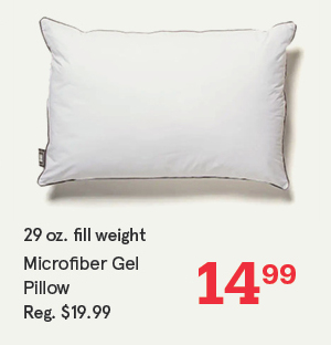 Cotton House Hotel Comfort '29 Oz. Fill Weight' Microfiber Gel Pillow