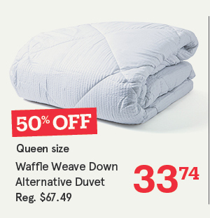 Home Aesthetics Waffle Weave Down Alternative Duvet