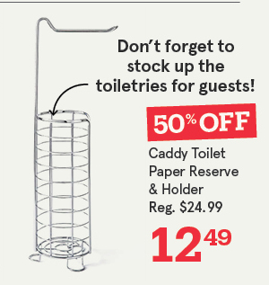 Caddy Toilet Paper Reserve & Holder